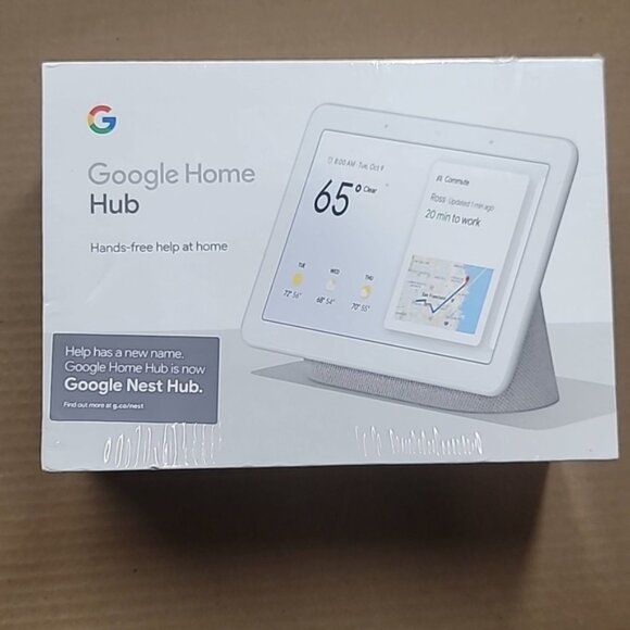 Google Nest Hub (GA00516-US) Smart Display with Google Assistant - Chalk - Picture 11 of 16